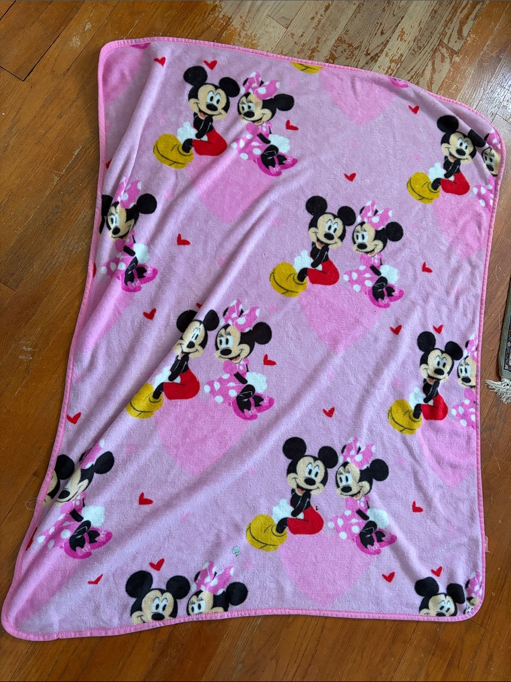 Pink Mickey & Minnie Kids Pajama Blanket